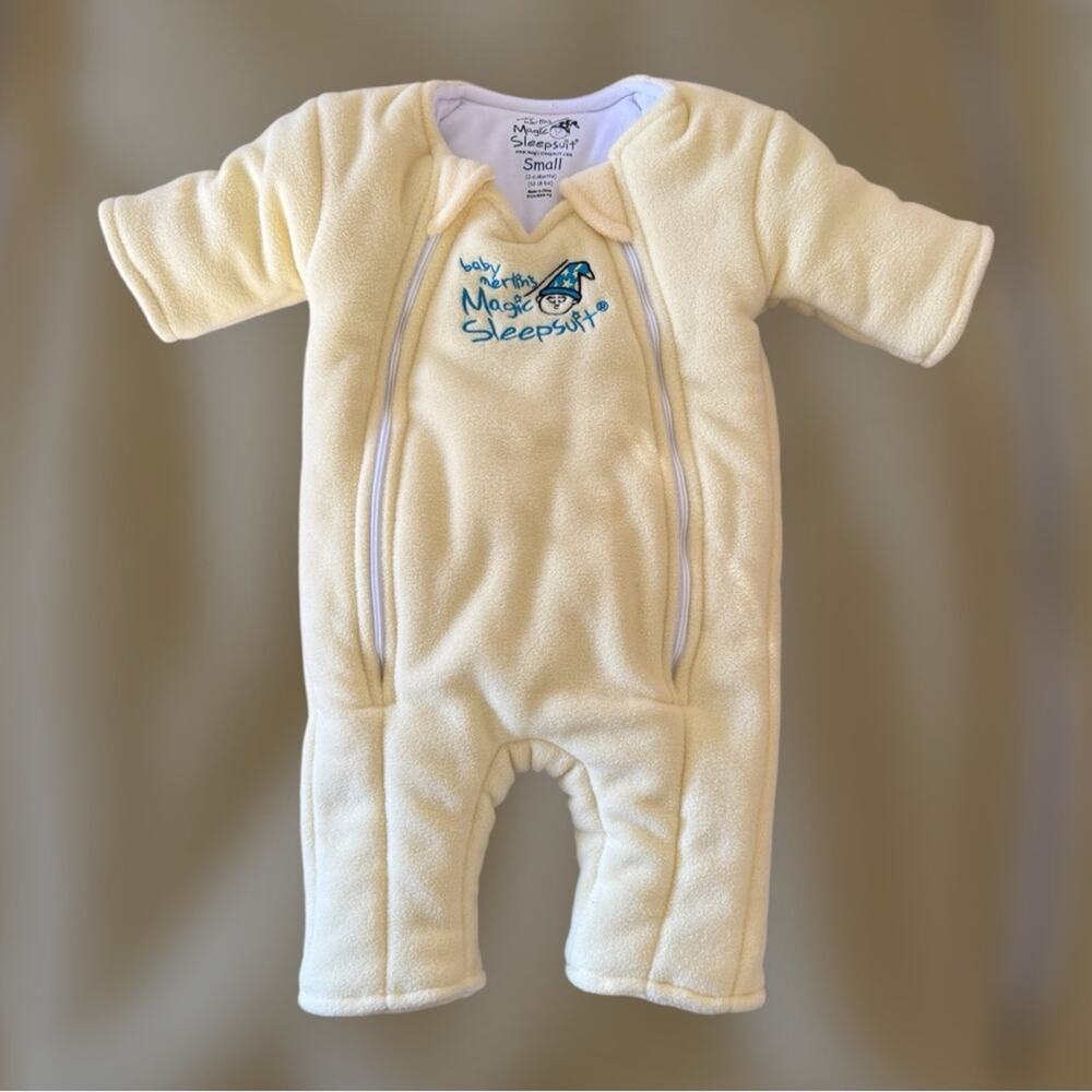 Baby Blue Magic Sleepsuit Microfleece Baby Transition Swaddle Yellow Size 3-6 Mo